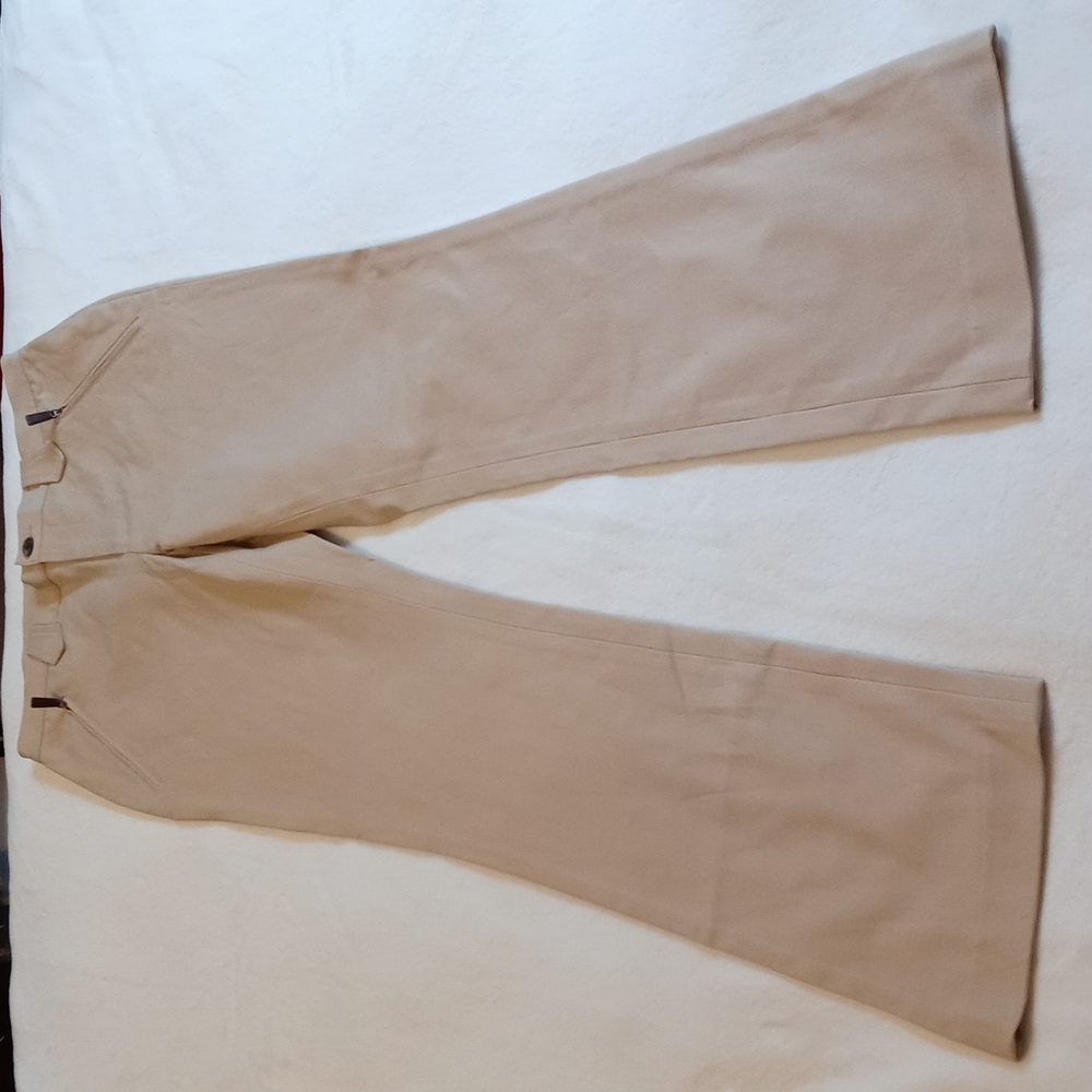 NWT Ralph Lauren size 4 "cape grace" stretch fabric pants in "toasted barley"
